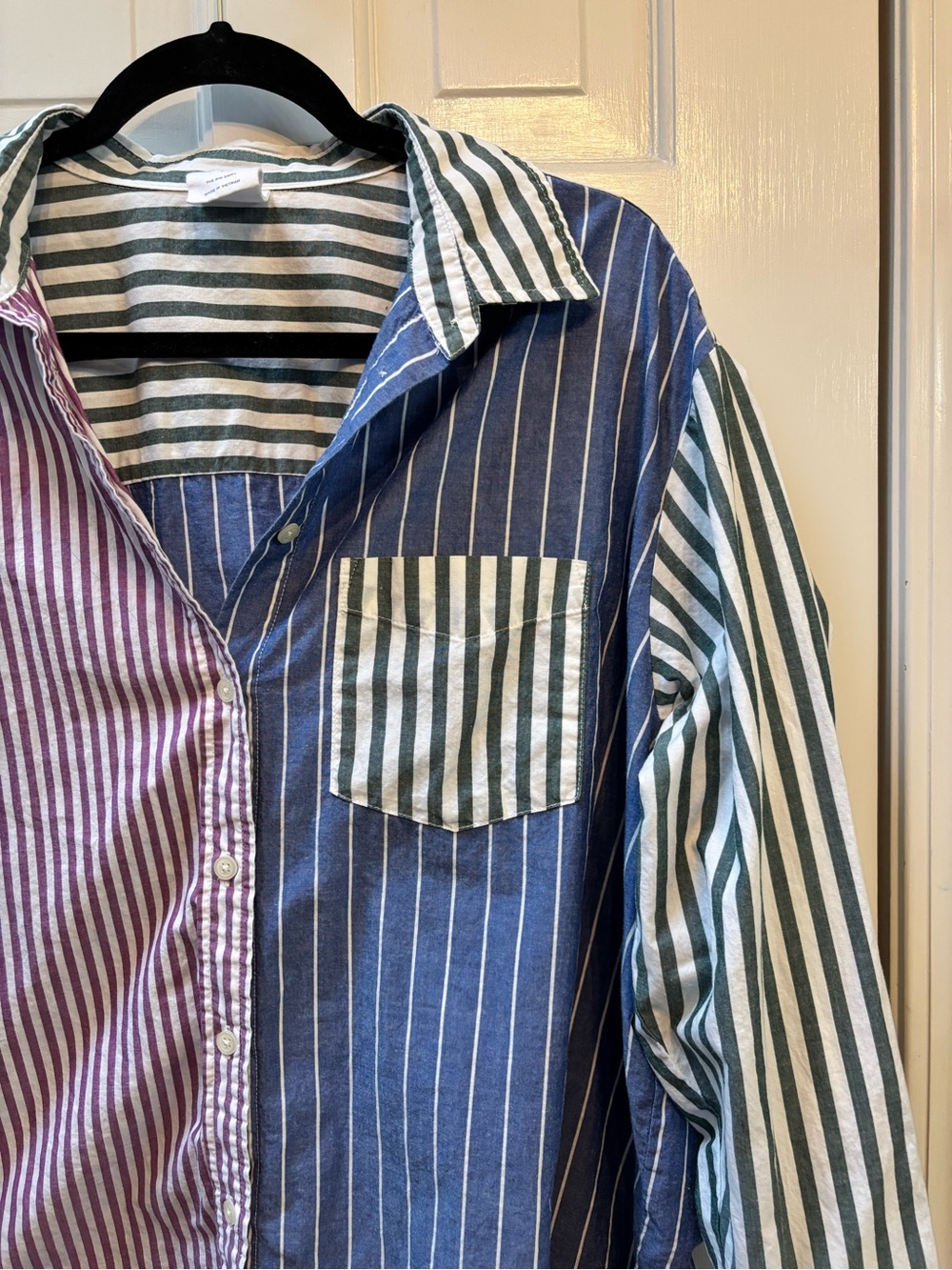 GAP Colorblock Striped Button-Down - Picture 4 of 8